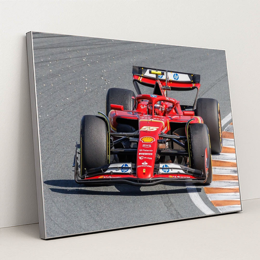 Ferrari SF-24 on the Kerbs by Steffen Prößdorf - Silver Frame Stretchiez