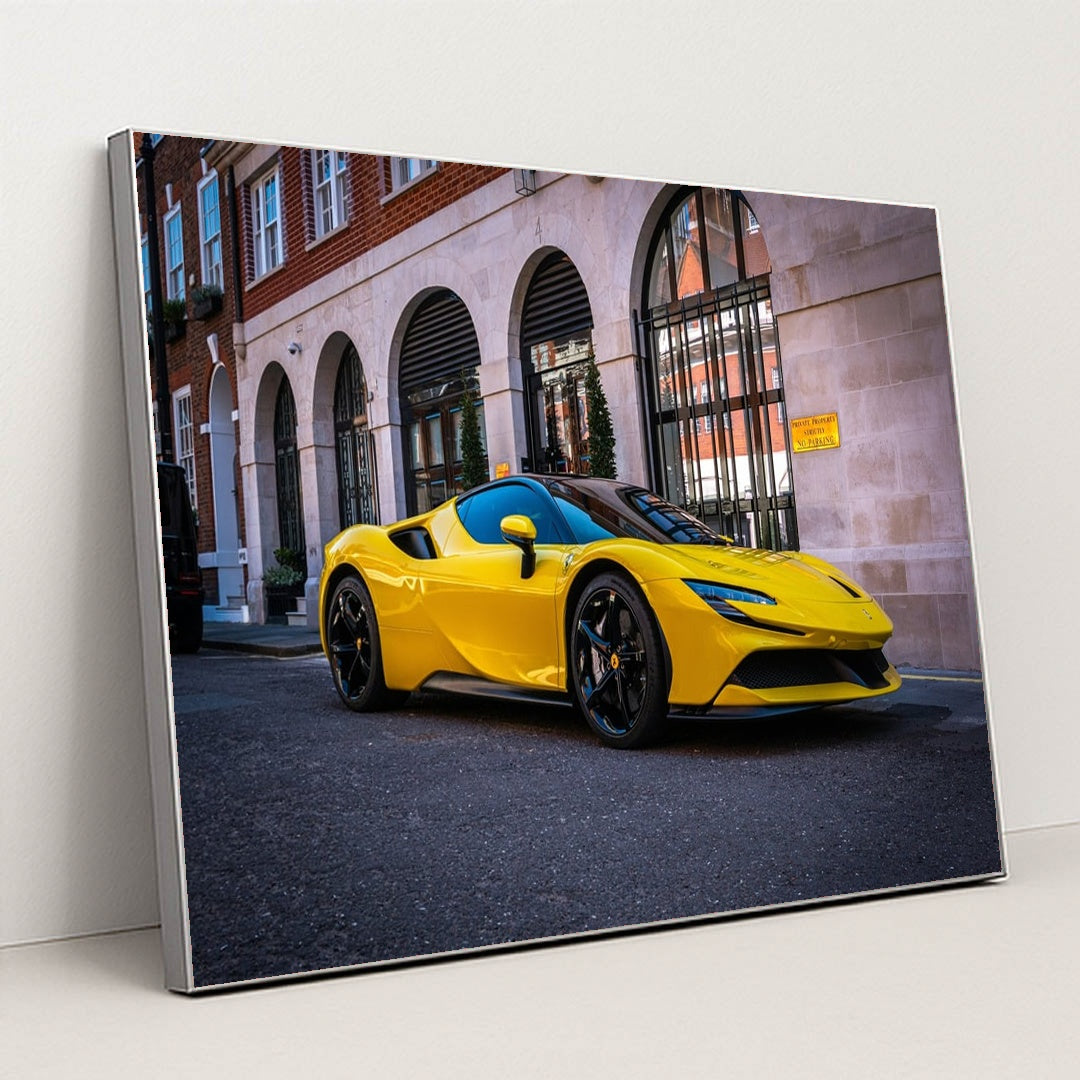Ferrari SF90 Street Presence by Alec Jones - Silver Frame Stretchiez