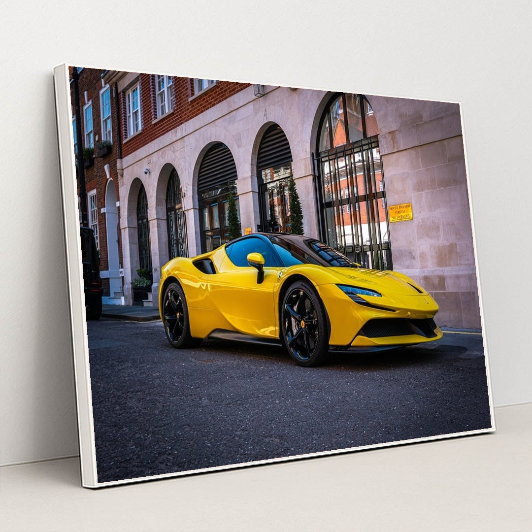 Ferrari SF90 Street Presence by Alec Jones - White Frame Stretchiez