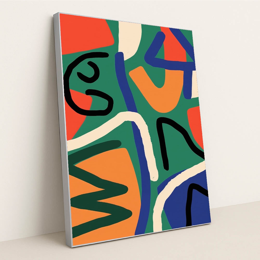 Field Lines by Wall Gusto™ - Silver Frame Stretchiez