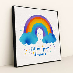 Follow Your Dreams by Melissa King - Black Frame Stretchiez