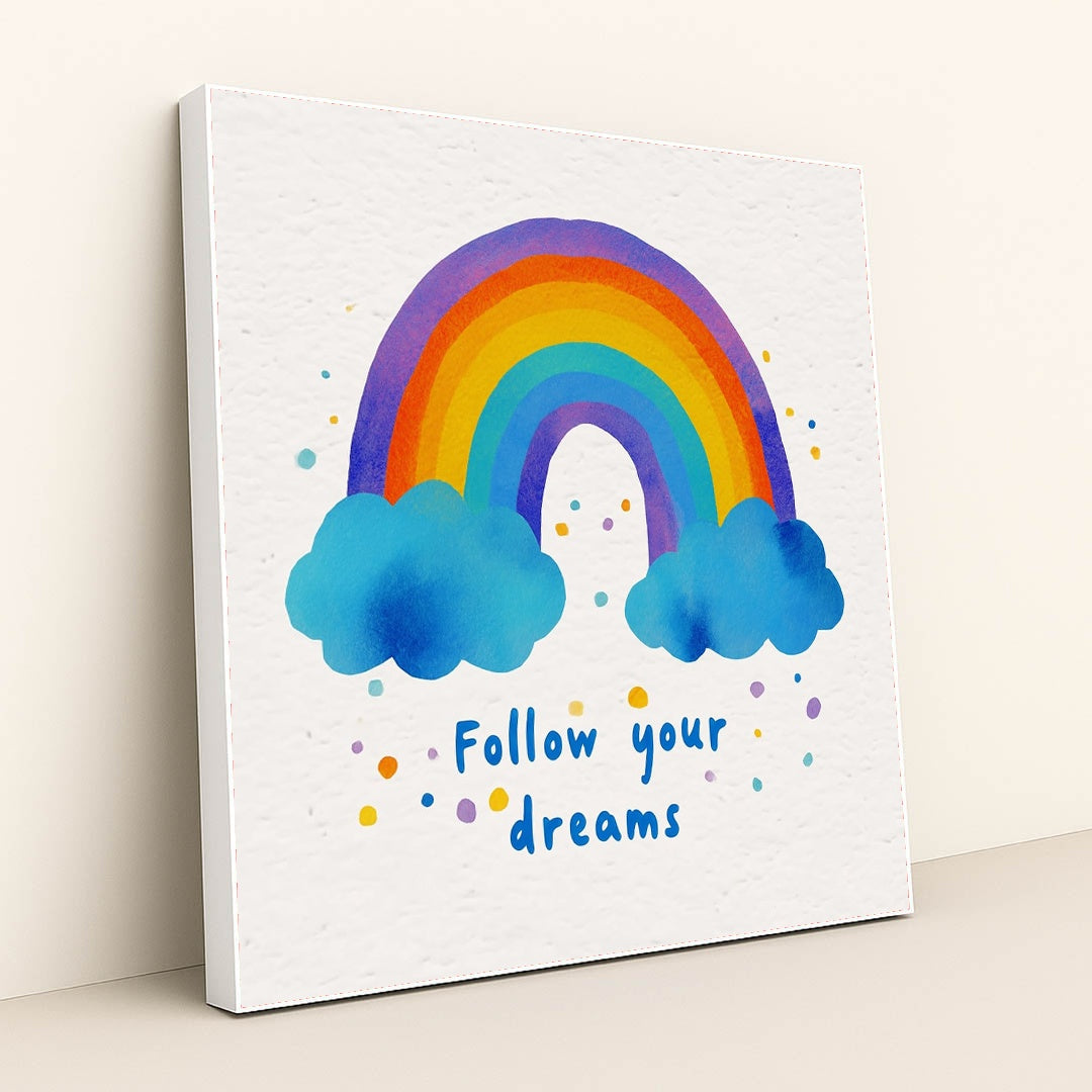 Follow Your Dreams by Melissa King - White Frame Stretchiez