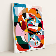 Fractured Rhythm by Axel Carrera - White Frame Stretchiez