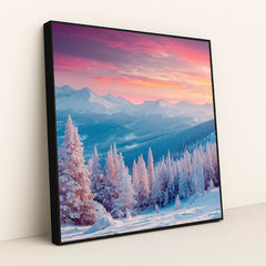 Frosted Forest by Tara Phillips - Black Frame Stretchiez