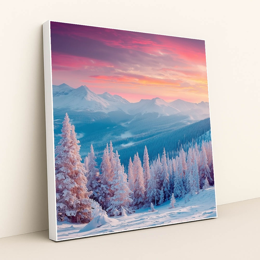 Frosted Forest by Tara Phillips - White Frame Stretchiez