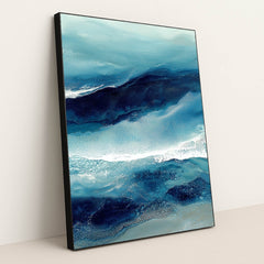 Frozen Shores by Damian Chan - Black Frame Stretchiez