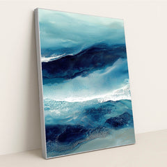Frozen Shores by Damian Chan - Silver Frame Stretchiez