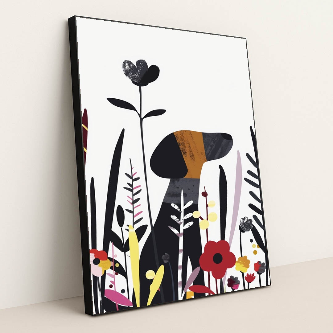 Garden Friend by Melissa King - Black Frame Stretchiez