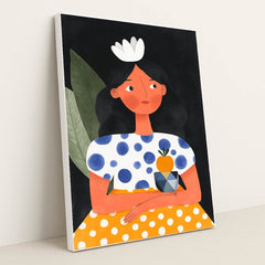 Garden Girl by Melissa King - White Frame Stretchiez