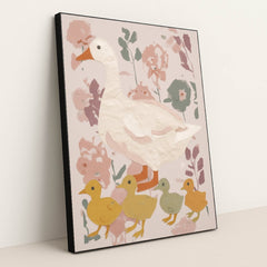 Gentle Geese by Anna Stone - Black Frame Stretchiez