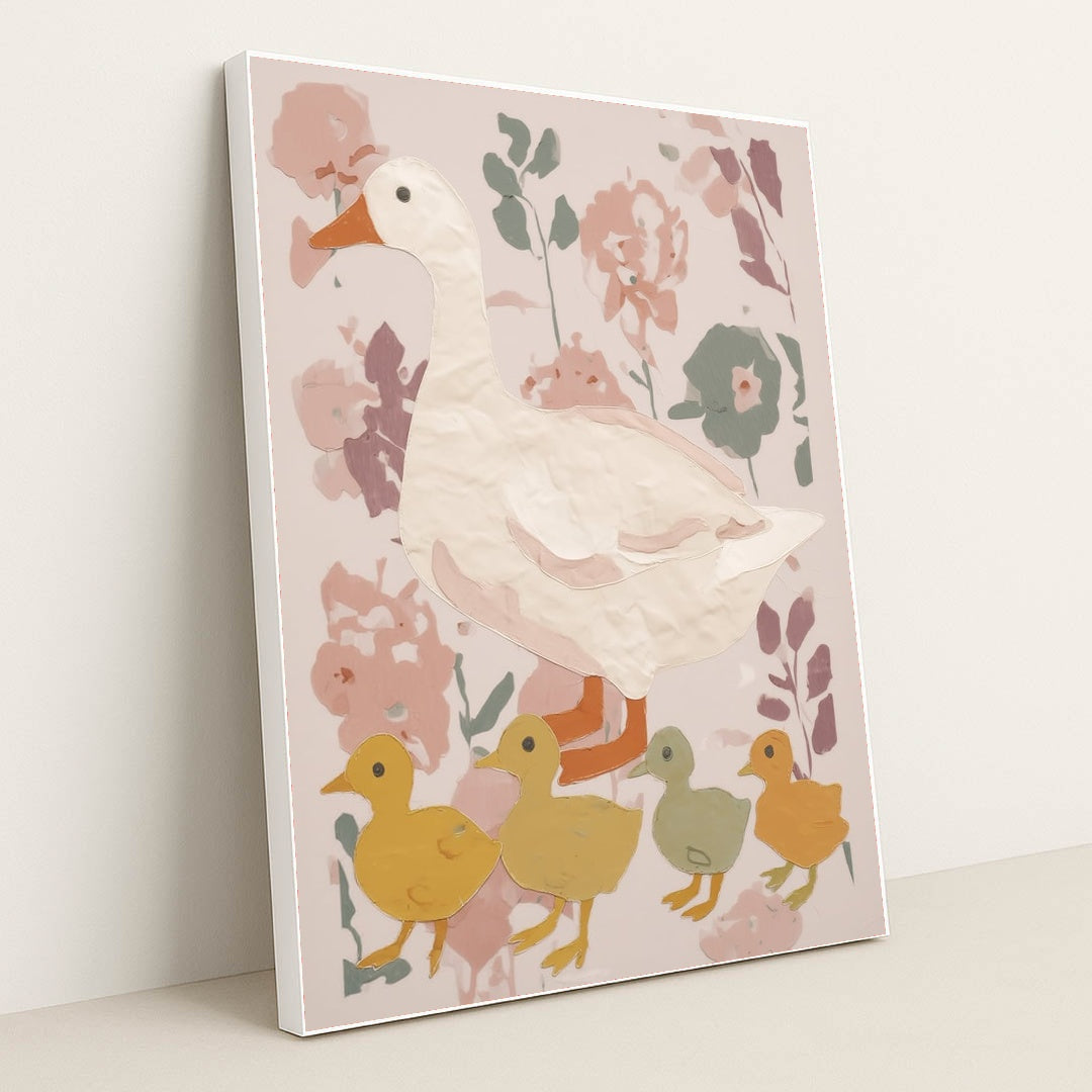 Gentle Geese by Anna Stone - White Frame Stretchiez