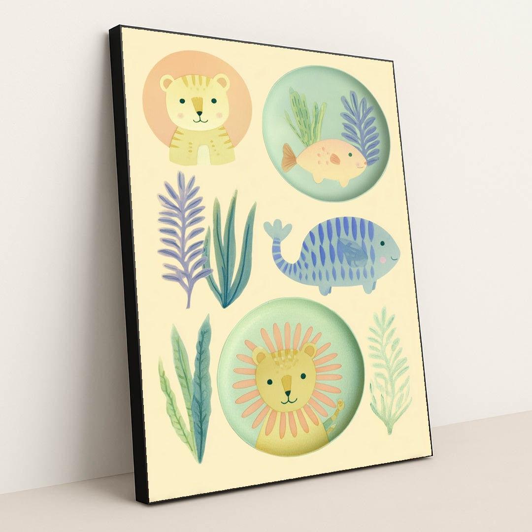 Gentle Safari by Melissa King - Black Frame Stretchiez