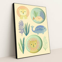 Gentle Safari by Melissa King - Black Frame Stretchiez