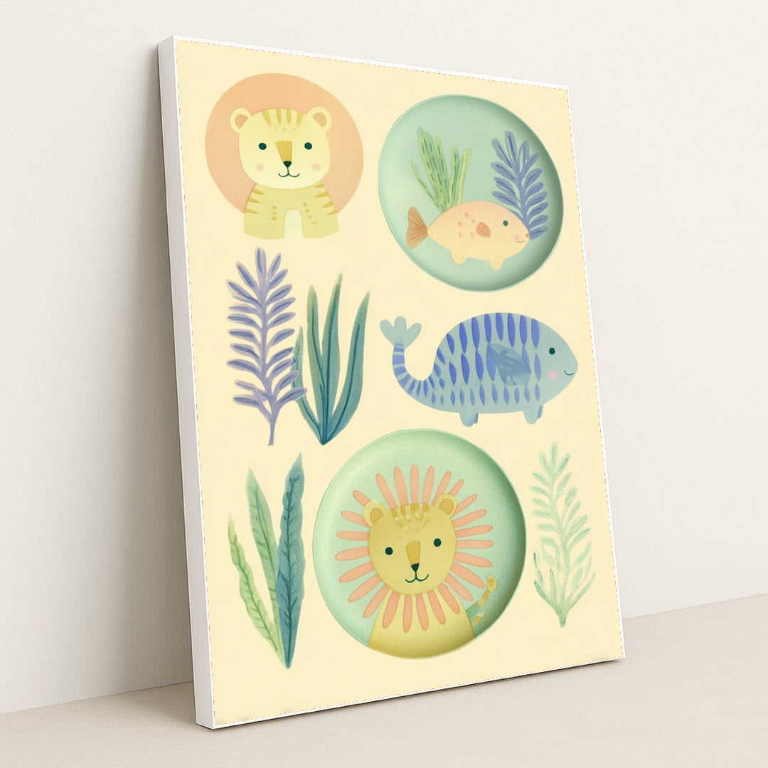 Gentle Safari by Melissa King - White Frame Stretchiez