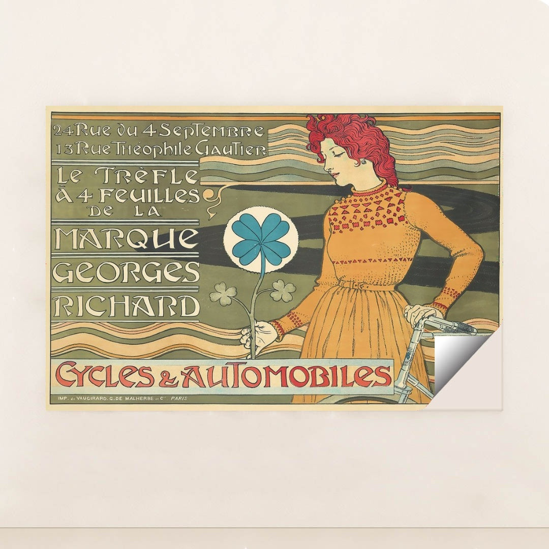 Marque Georges Richard, Cycles & Automobiles (1899) by Eugène Grasset - Peeliez