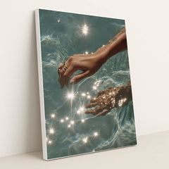 Glimmering Depths by Mistline - White Frame Stretchiez