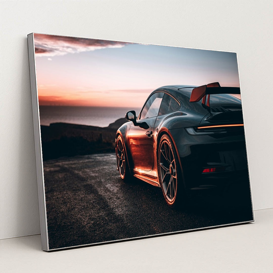 Golden Coast Porsche 911 GT3 by Jack White - Silver Frame Stretchiez