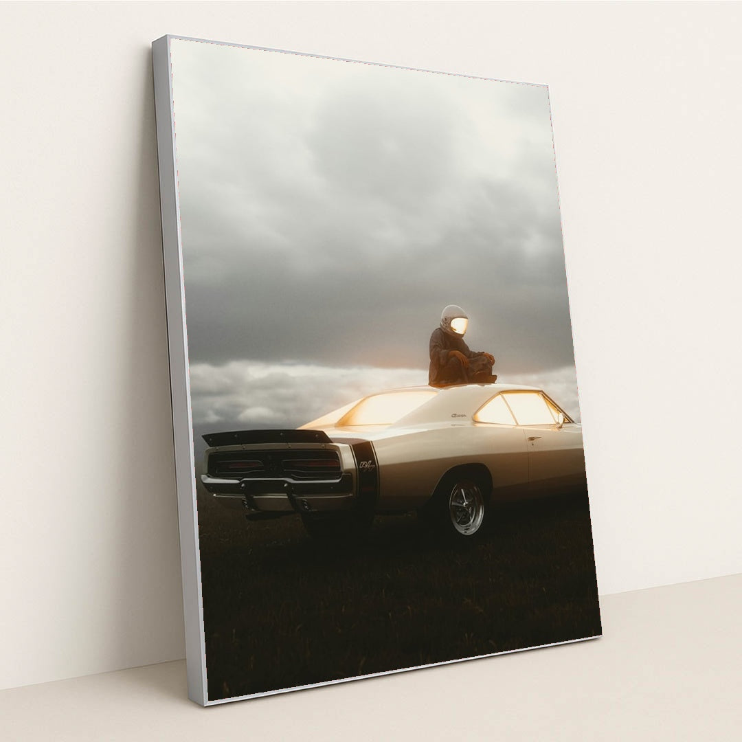 Golden Glow by Alex Shuper - Silver Frame Stretchiez