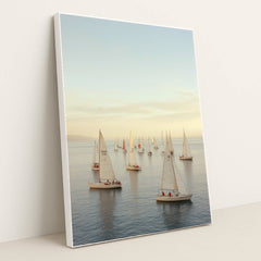 Golden Hour Regatta by Mistline - White Frame Stretchiez