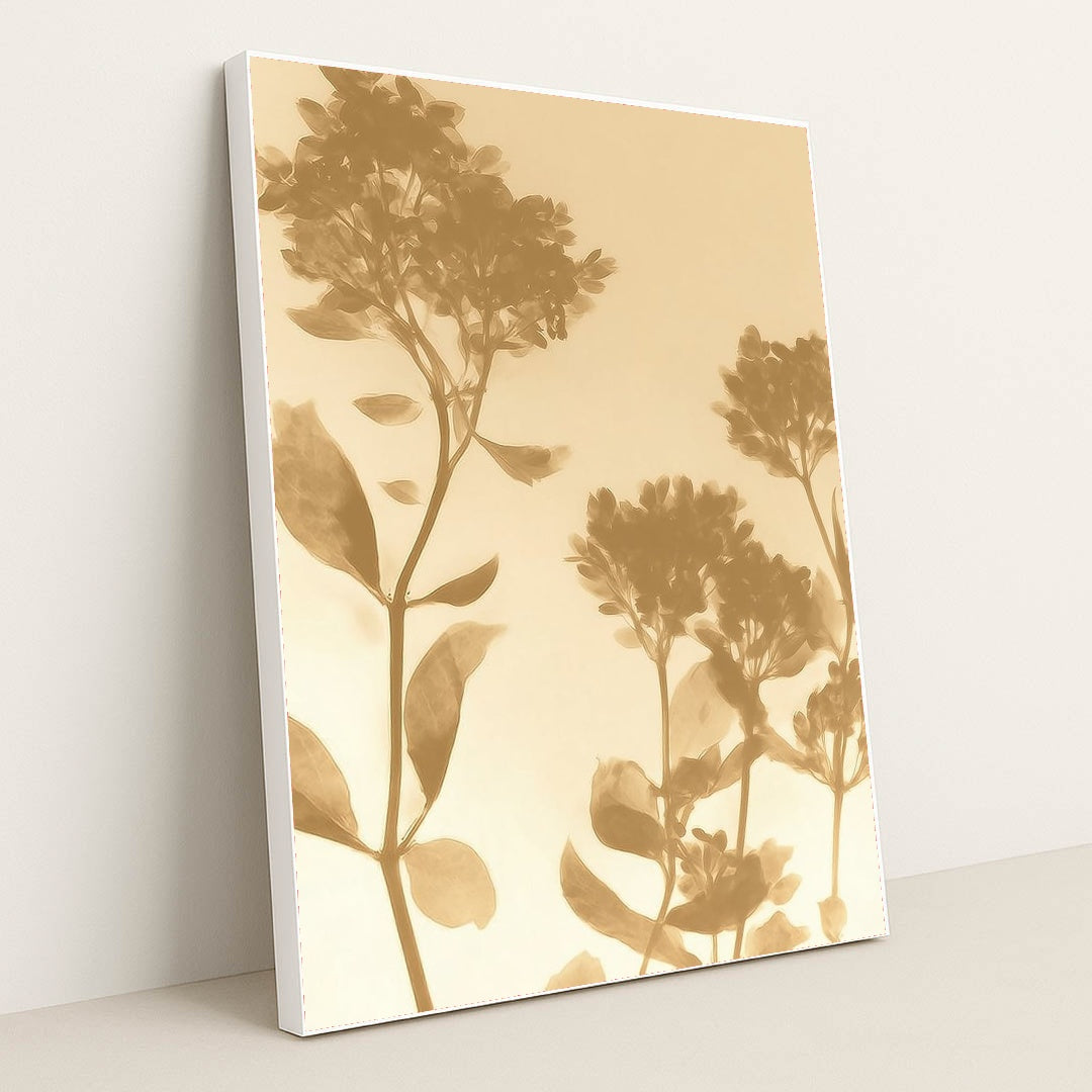 Golden Hydrangeas by Jade Morgan - White Frame Stretchiez