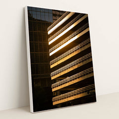 Golden Urban Layers by Dmytro Yarish - White Frame Stretchiez
