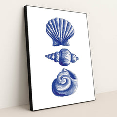 Grandmillennial Seashells by Lila Thorne - Black Frame Stretchiez