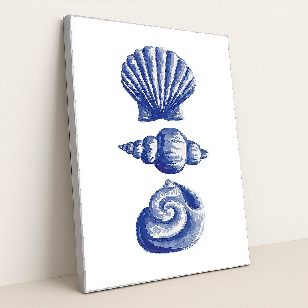 Grandmillennial Seashells by Lila Thorne - Silver Frame Stretchiez