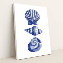 Grandmillennial Seashells by Lila Thorne - White Frame Stretchiez