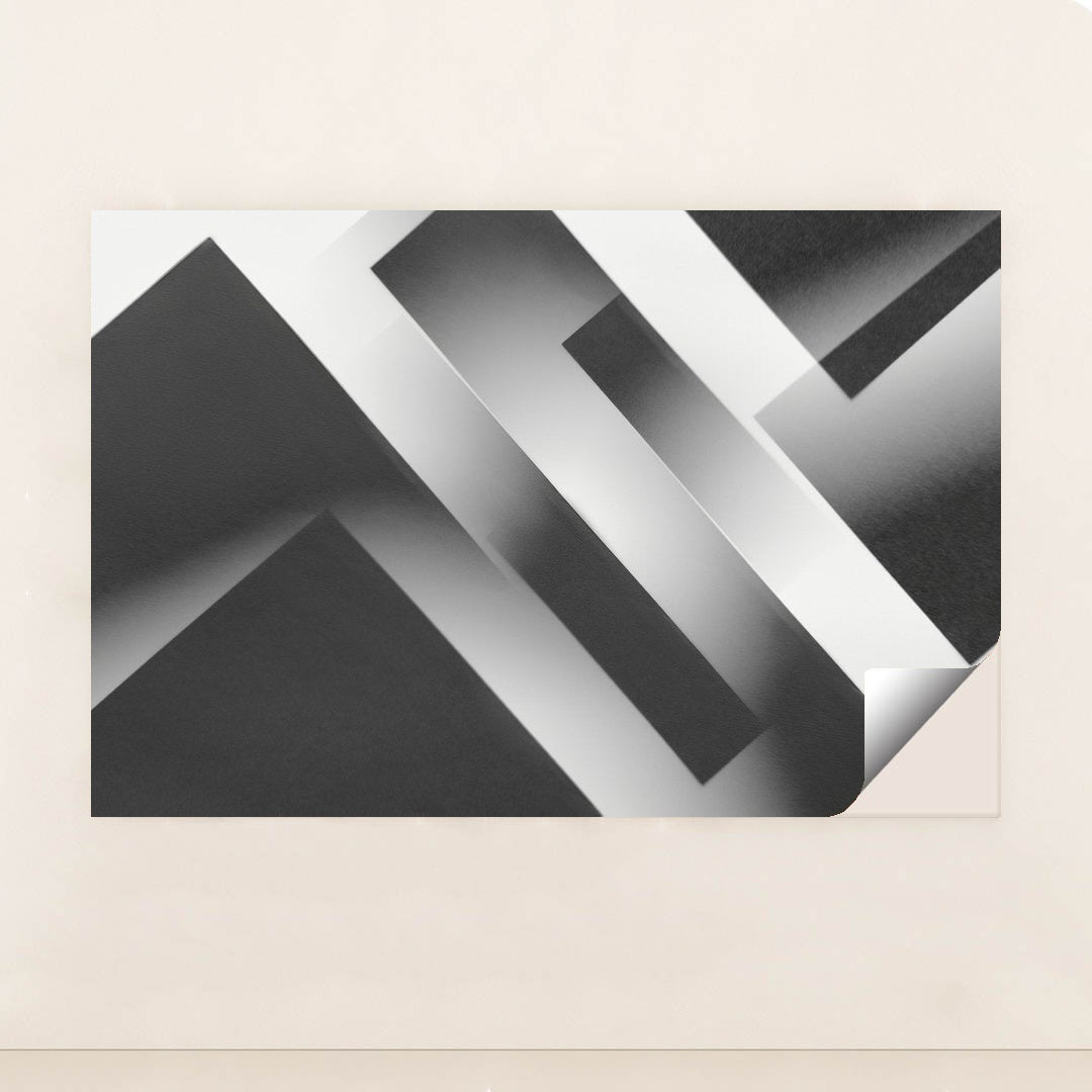 Grayscale Geometric Minimalism by Edward Jenner - Peeliez