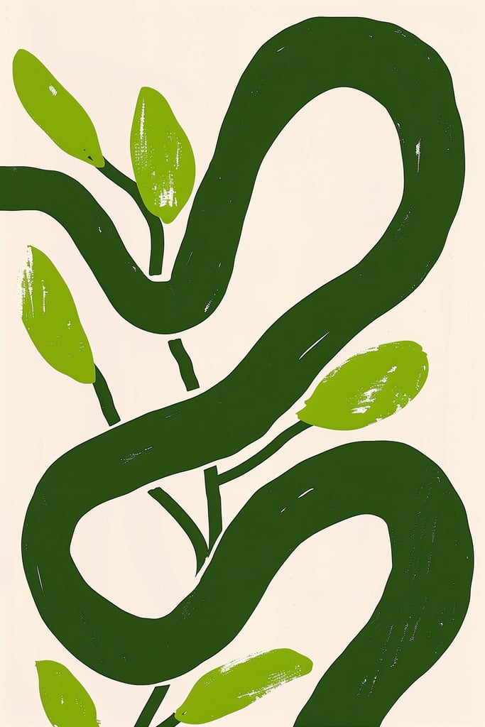 Green Line Study I by Wall Gusto™