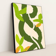 Green Line Study II by Wall Gusto™ - Black Frame Stretchiez