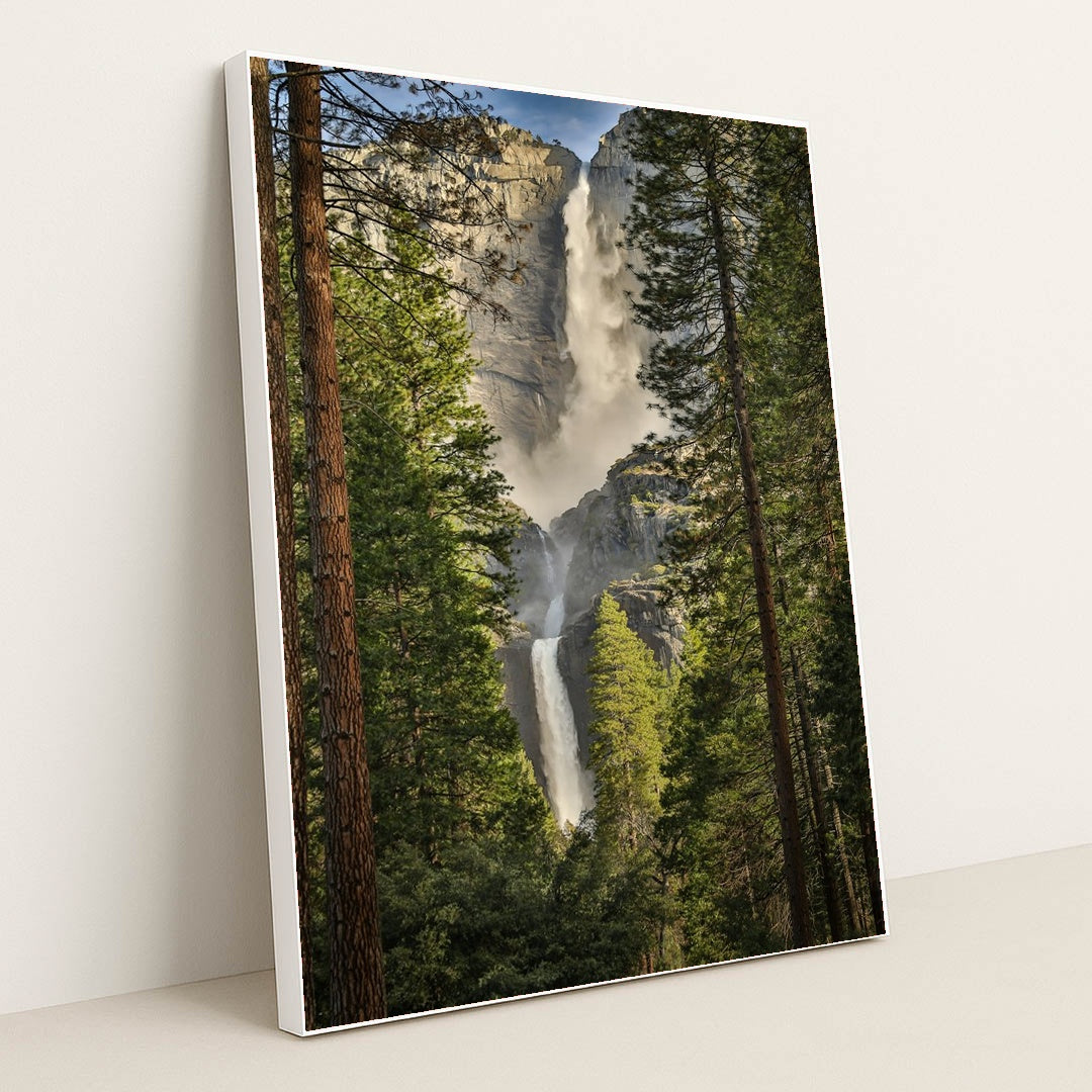 Waterfall Greens by Leo_Visions - White Frame Stretchiez