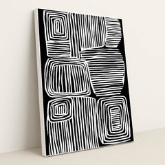 Grid Memory II by Wall Gusto™ - White Frame Stretchiez