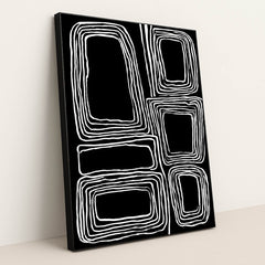 Grid Memory III by Wall Gusto™ - Black Frame Stretchiez