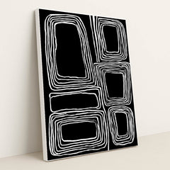Grid Memory III by Wall Gusto™ - White Frame Stretchiez