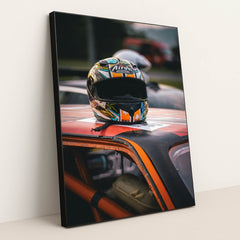 Grid Ready – Airoh Lid on Steel by Nejc Soklič - Black Frame Stretchiez