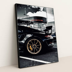 GT2 Outside Porsche by Sam Pearce-Warrilow - Black Frame Stretchiez
