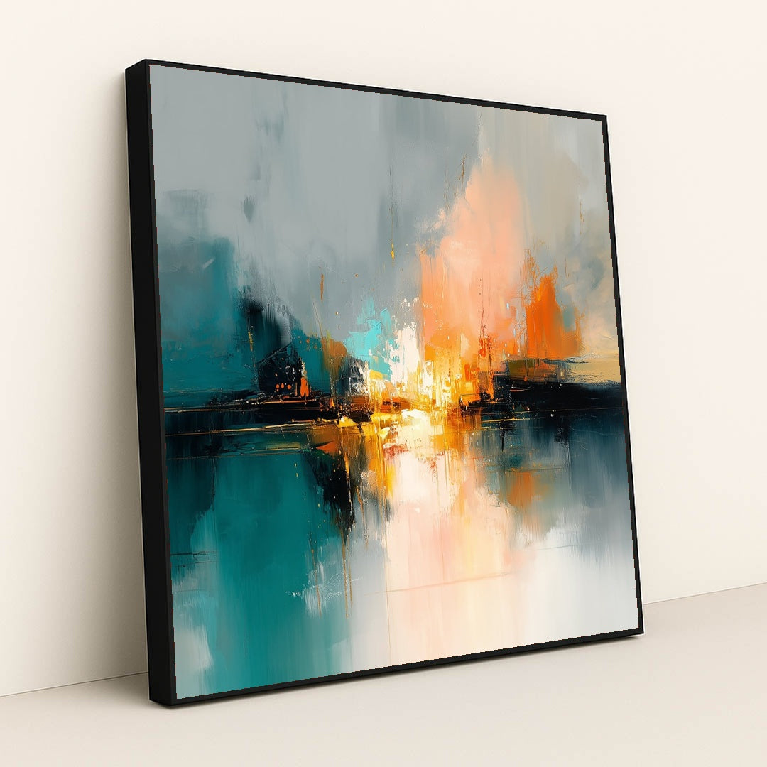 Guilded Harbour by Damian Chan - Black Frame Stretchiez