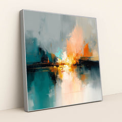 Guilded Harbour by Damian Chan - Silver Frame Stretchiez
