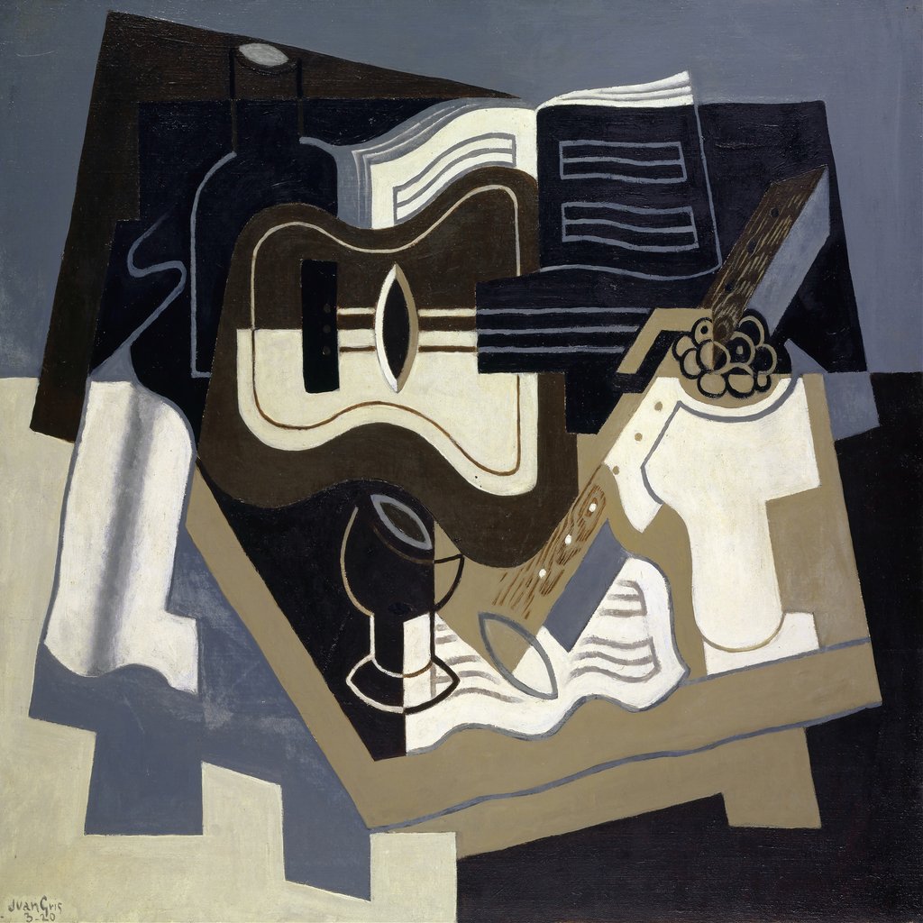 Guitar and clarinet (1920) by Juan Gris