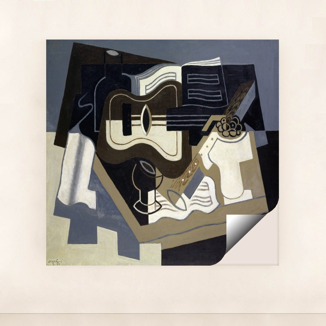 Guitar and clarinet (1920) by Juan Gris - Peeliez