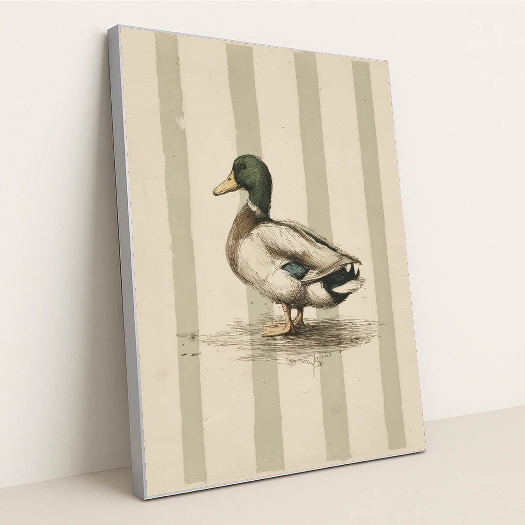 Handsome Feather Friend by Anna Stone - Silver Frame Stretchiez
