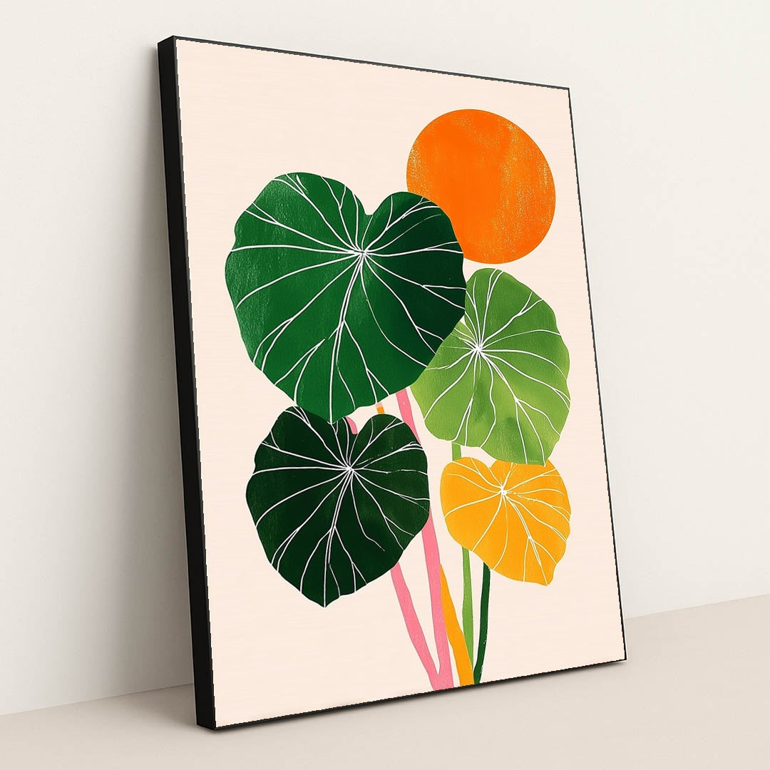 Heart Leaf Harmony by Bailey Adams - Black Frame Stretchiez