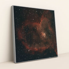 Heart Nebula: A Cosmic Masterpiece by Marco Milanesi - Silver Frame Stretchiez