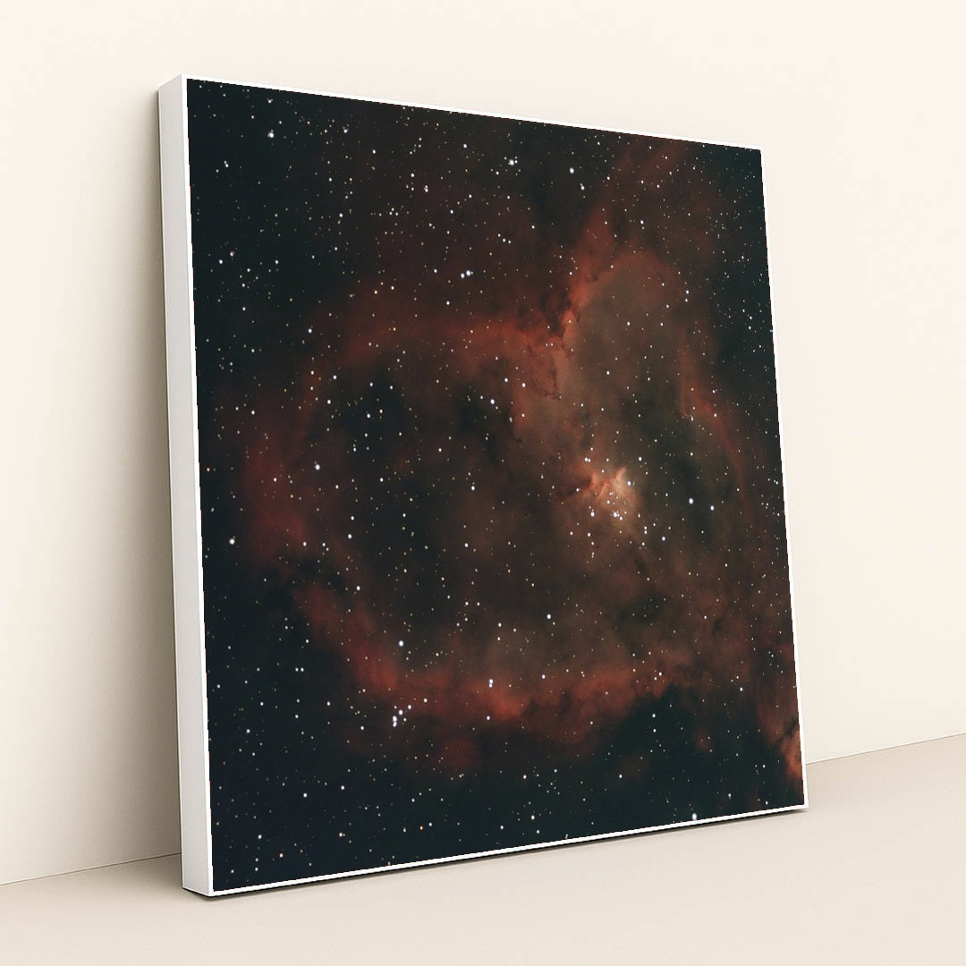 Heart Nebula: A Cosmic Masterpiece by Marco Milanesi - White Frame Stretchiez