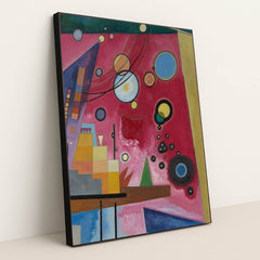 Heavy red (1924) by Wassily Kandinsky - Black Frame Stretchiez
