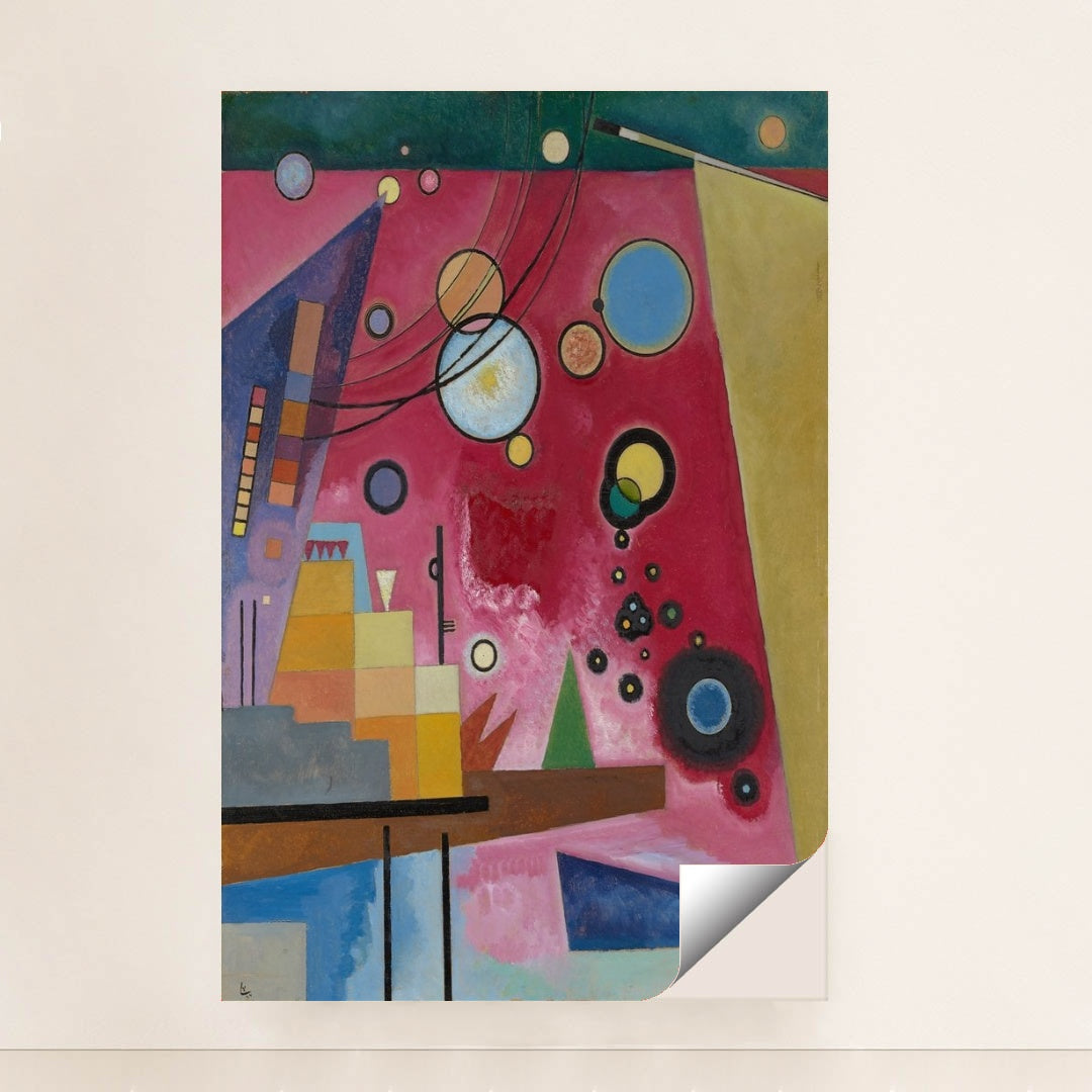 Heavy red (1924) by Wassily Kandinsky - Peeliez