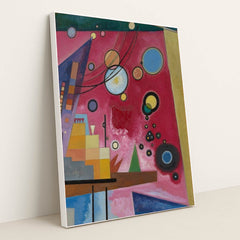 Heavy red (1924) by Wassily Kandinsky - White Frame Stretchiez