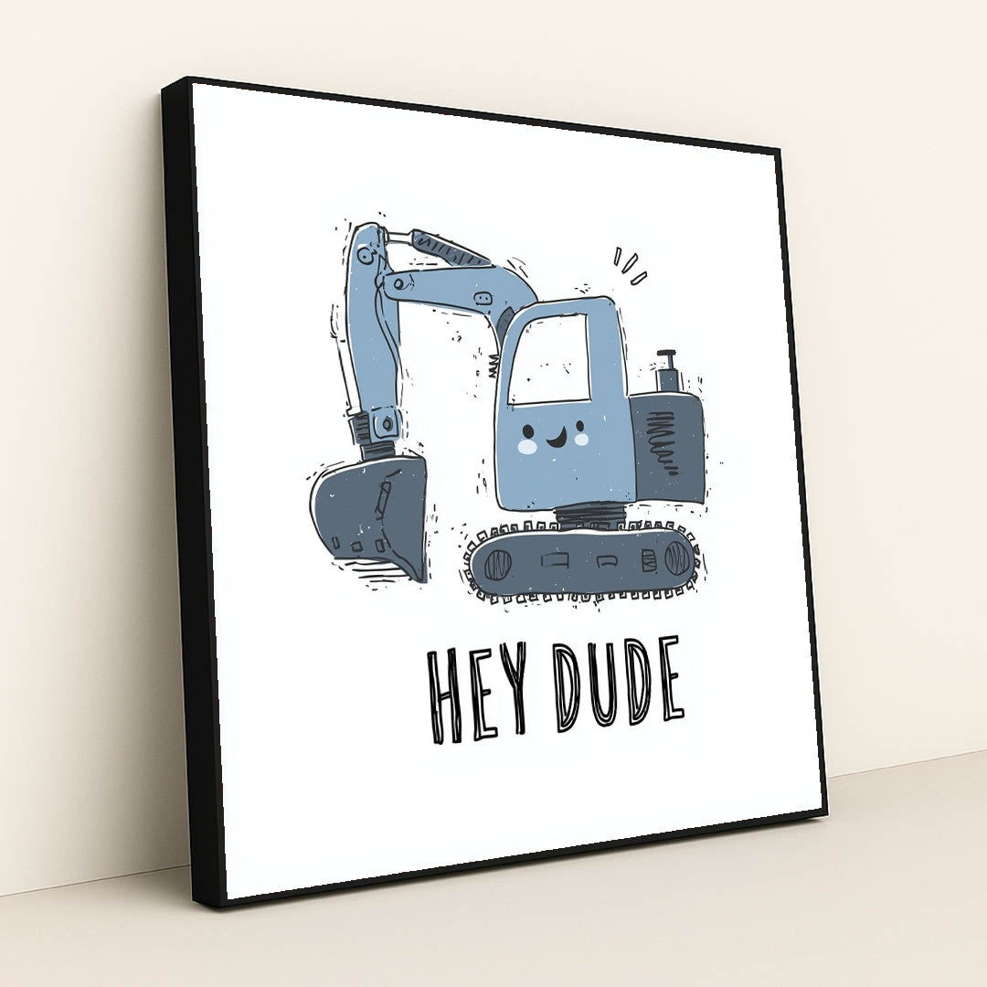Hey Dude's Daily Dig by Melissa King - Black Frame Stretchiez