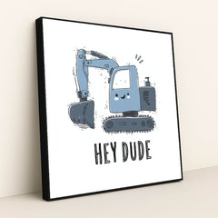 Hey Dude's Daily Dig by Melissa King - Black Frame Stretchiez
